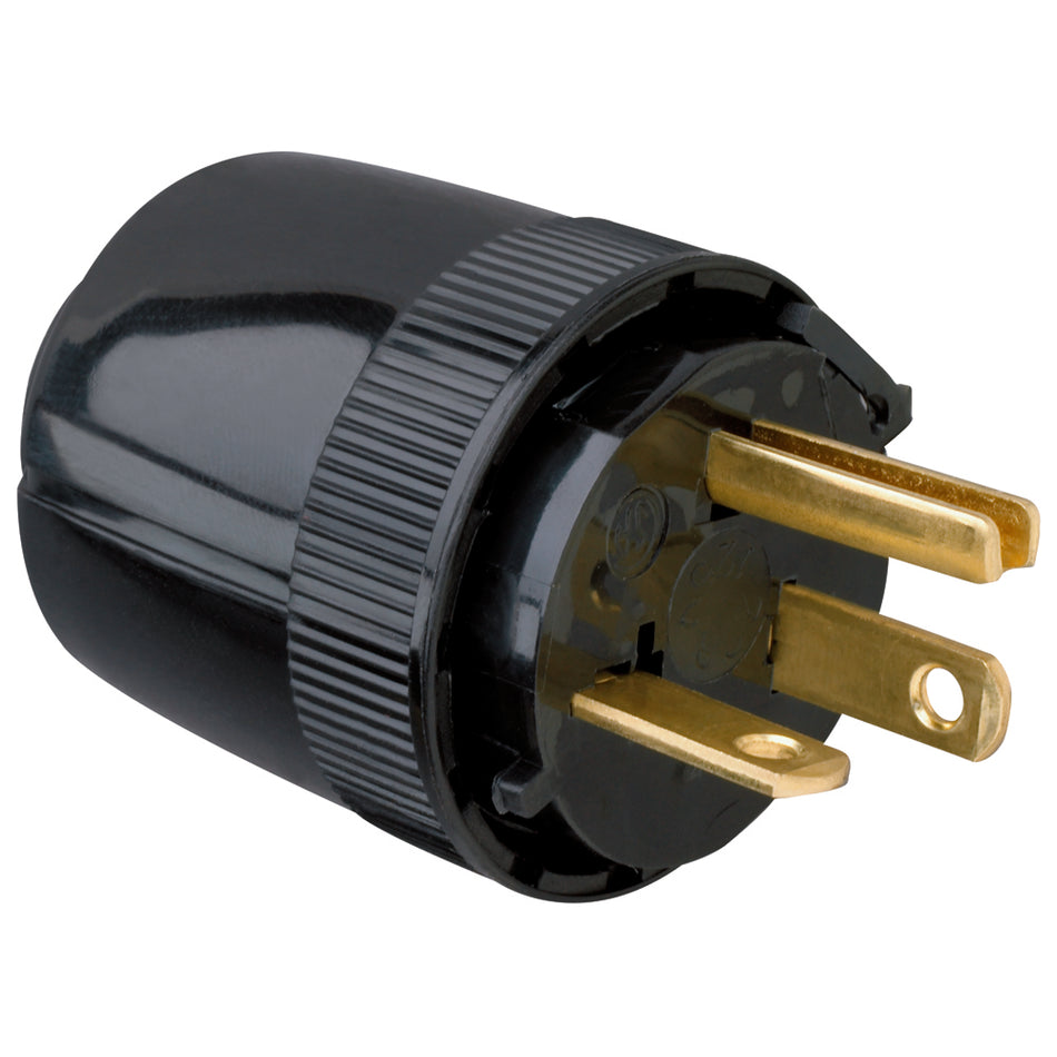 Pass & Seymour 5765BK Straight Blade Plug