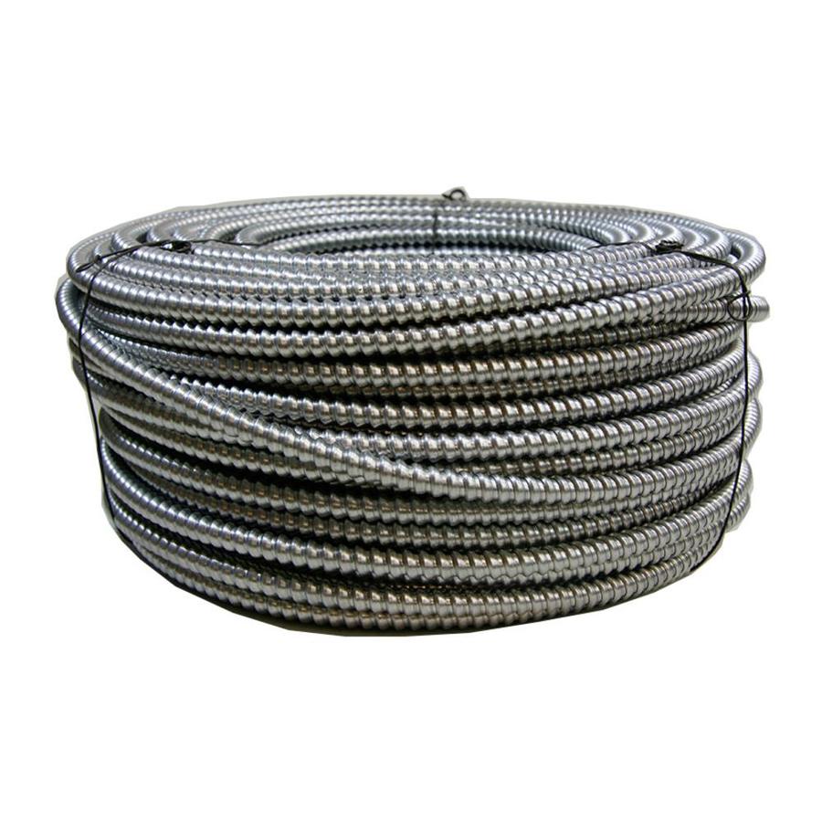 12/2 Metal Clad (MC) Cable with Ground, Aluminium Armor and Solid Copper Conductors