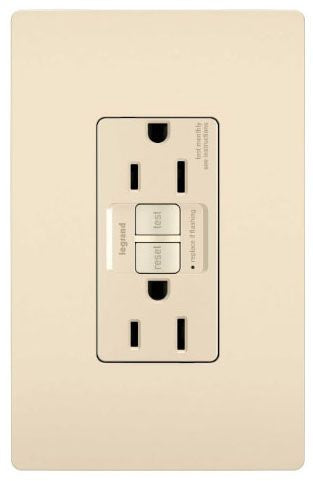 Radiant Collection 1597LA Self-Test GFCI Receptacle