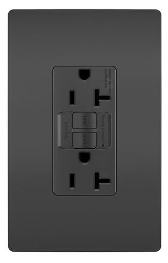 Radiant Collection 2097TRBK Self-Test GFCI Receptacle