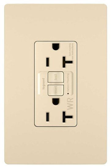 Radiant Collection 2097TRWRI Self-Test GFCI Receptacle