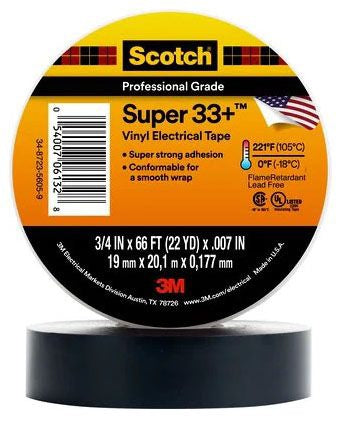 Scotch 33+SUPER-3/4X66FT Electrical Tape