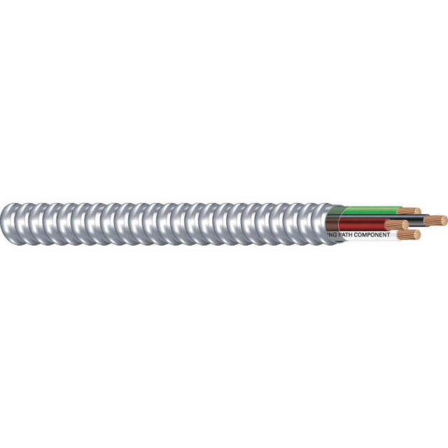 4/3 Metal Clad (MC) Cable with Ground, Aluminum Armored, Stranded Copp ...