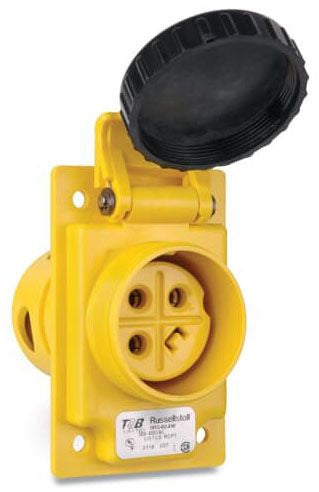 Russellstoll 9R54U2W Pin and Sleeve Receptacle Box Assembly