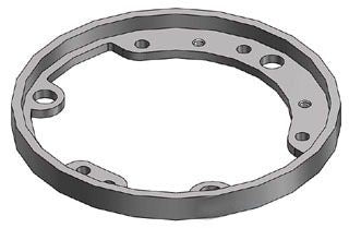 Steel City 68P-FL-AL Floor Box Tile Trim Ring