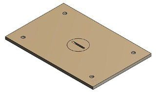 Steel City P64-1/2 Floor Box Cover Plate