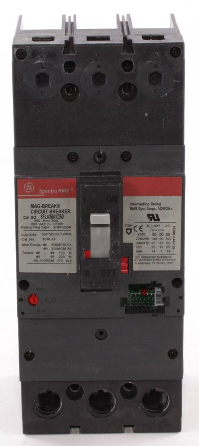 ABB GE Industrial Solutions SFLA36AT0250 Molded Case Circuit Breaker