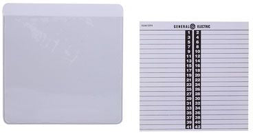ABB GE Industrial Solutions TD42 Circuit Directory Card and Holder