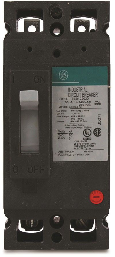 Interruttore A Bullone GE TEB122030 – 30A 240V 2 Poli, Usato Funzionante, Venduto Singolo