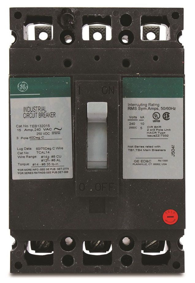 ABB GE Industrial Solutions TEB132015 Industrial Molded Case Circuit Breaker