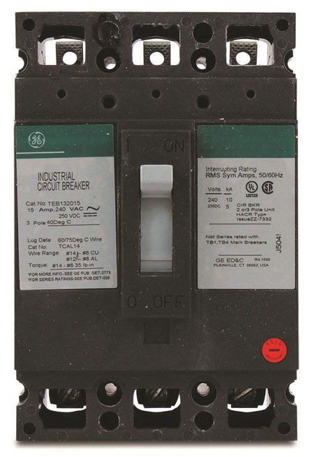 ABB GE Industrial Solutions TEB132015 Industrial Molded Case Circuit Breaker
