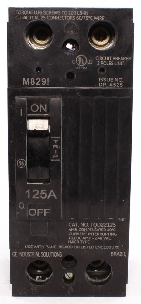 ABB GE Industrial Solutions TQD22125WL Molded Case Circuit Breaker