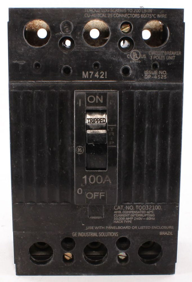 ABB GE Industrial Solutions TQD32100 Molded Case Circuit Breaker