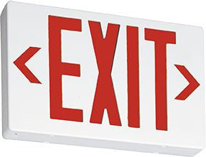 Juno Lighting NXPB3RWH Emergency Exit Sign