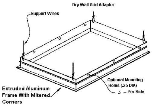 Lithonia Lighting DGA22 Recessed Light Troffer Grid Adapter