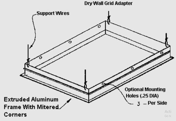 Lithonia Lighting DGA24 Recessed Light Troffer Grid Adapter