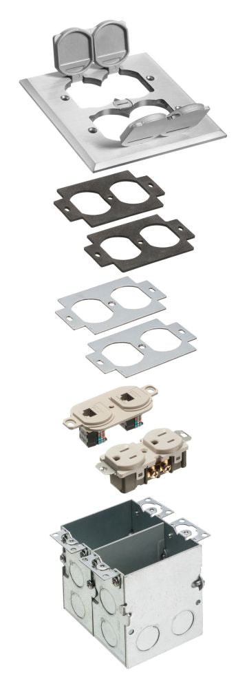 Arlington Industries FLB5552NL Floor Box Kit