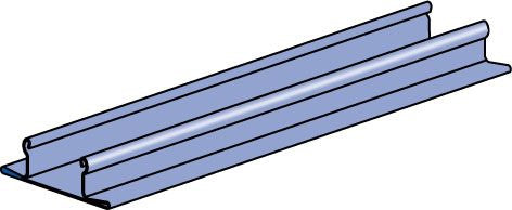 Unistrut P1184P10-GY Channel Closure Strip