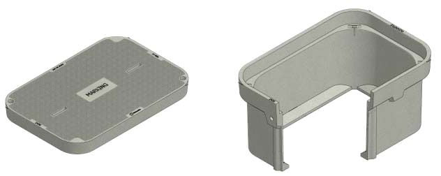 Oldcastle Polymer 24361028 Electric Box Unit