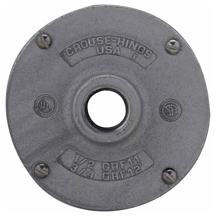 Crouse-Hinds GRF12 Round Outlet Box Cover