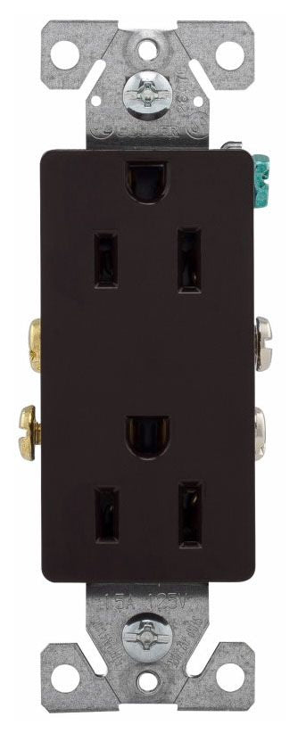 Arrow Hart 1107B-BOX Decorator Duplex Receptacle