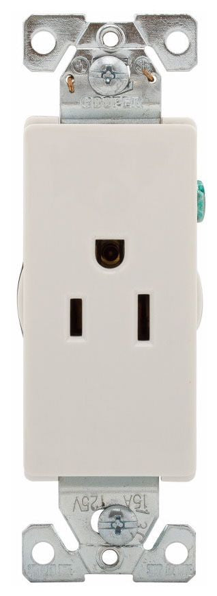 Arrow Hart 6250W-BU Straight Blade Receptacle