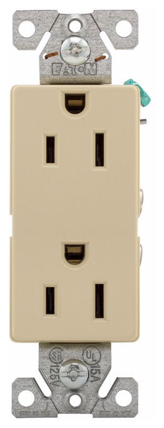 Arrow Hart 6252W-BU Straight Blade Receptacle