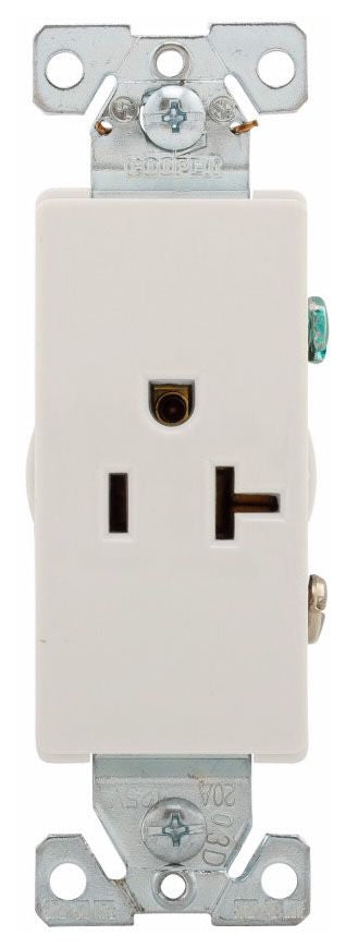 Arrow Hart 6350W-BU Straight Blade Receptacle