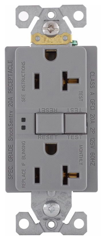Arrow Hart SGF20GY GFCI Duplex Receptacle