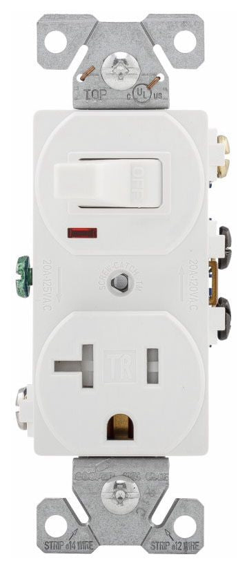 Arrow Hart TR291W Combination Switch and Receptacle