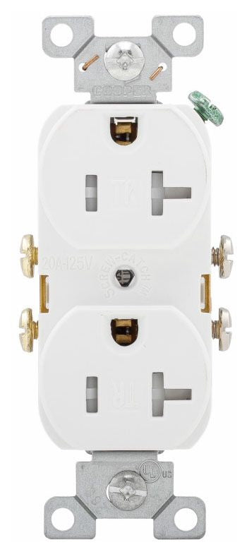 Arrow Hart TRCR20W Straight Blade Receptacle