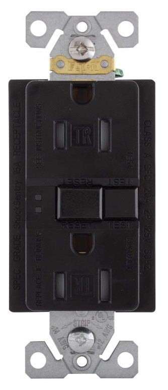 Arrow Hart TRSGF15BK GFCI Duplex Receptacle