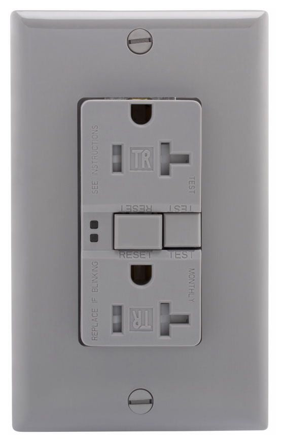 Arrow Hart TRSGF20GY GFCI Duplex Receptacle