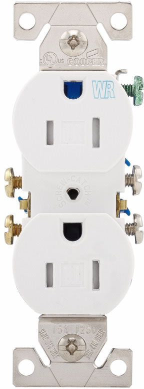 Arrow Hart TWR270W Straight Blade Duplex Receptacle
