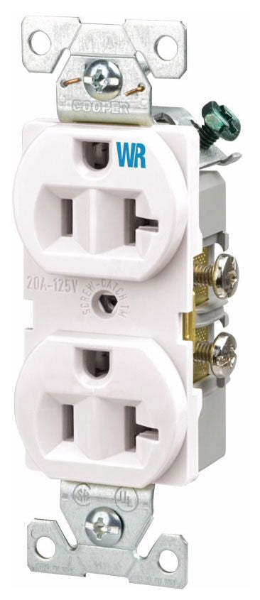 Arrow Hart WRBR20W Straight Blade Receptacle