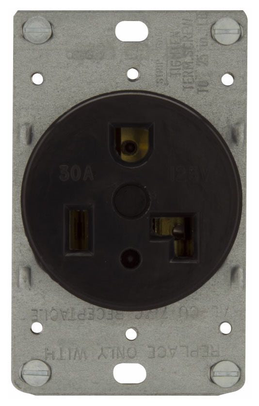 Arrow Hart 1233-BOX Straight Blade Power Receptacle