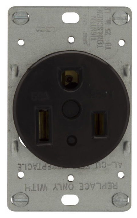 Arrow Hart 1254-BOX Straight Blade Power Receptacle