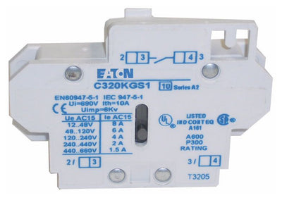 Eaton C320KGS1 Contactor Auxiliary Contact