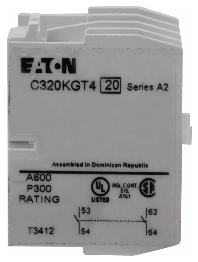 Eaton C320KGT4 Contactor Auxiliary Contact