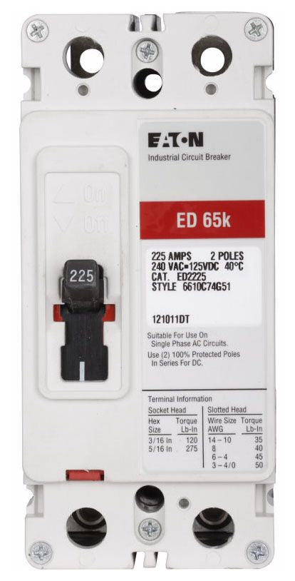 Eaton ED2125 Non-Interchangeable Trip Circuit Breaker