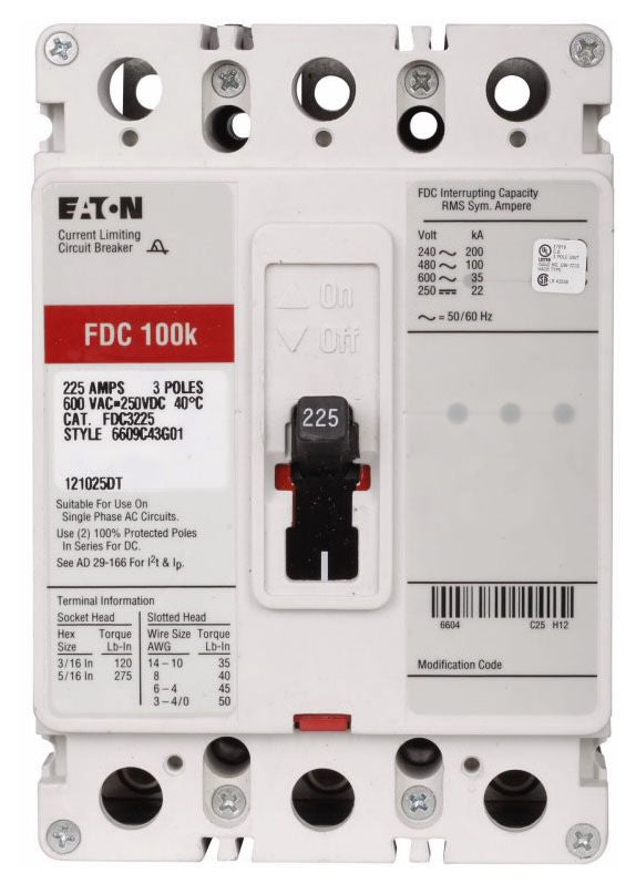 Eaton FDC3050 Non-Interchangeable Trip Circuit Breaker