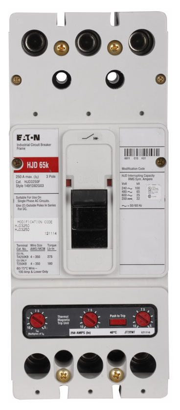 Eaton HJD3200 Interchangeable Trip Circuit Breaker