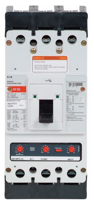 Eaton KD3400 Interchangeable Trip Circuit Breaker