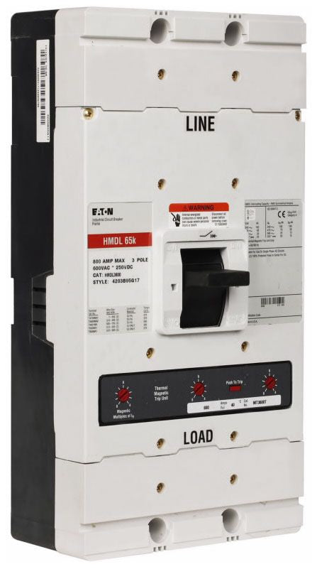 Eaton MDL3800 Interchangeable Trip Circuit Breaker