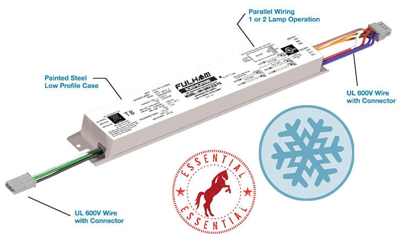 Fulham IceHorse IH2-UNV-270-T8 Fluorescent Electronic Ballast