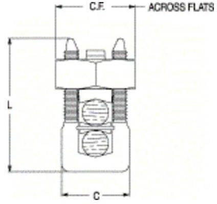 Burndy KSU20 Mechanical Split Bolt Connector