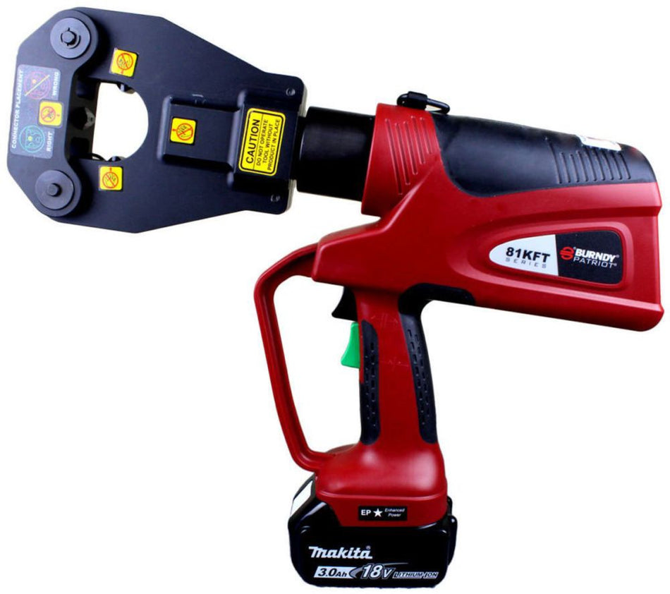 Burndy PAT81KFTLI Battery Actuated Crimping Tool