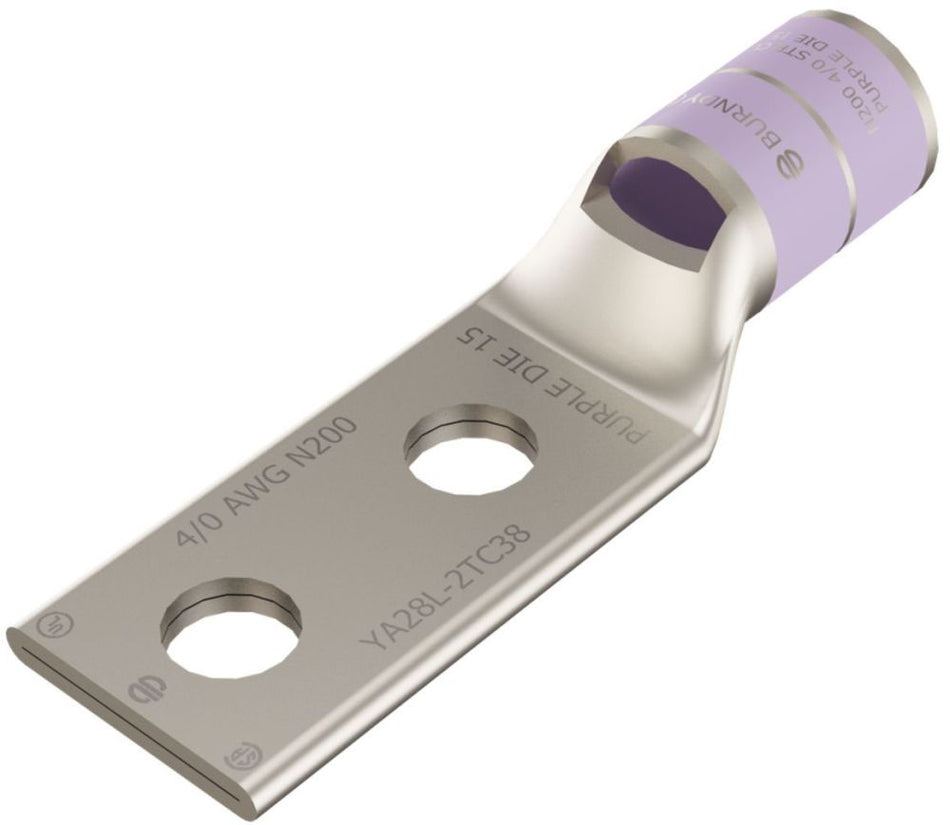 Burndy YA282LN Compression Cable Lug