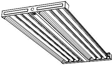 Columbia Lighting LHA4-654-NU-24EPU-F554841 Fluorescent High Bay Light Fixture