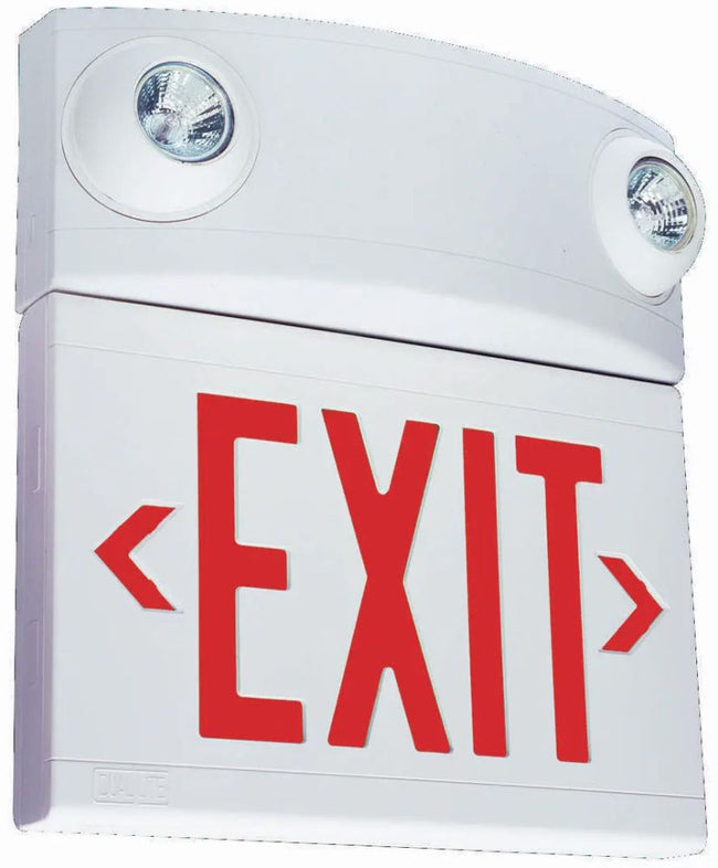 Dual-Lite LTURW3-0 Combination Emergency Light and Exit Sign Unit